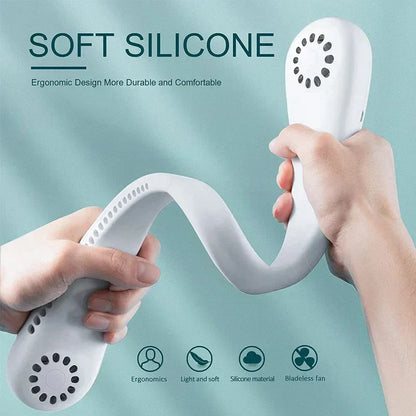 Portable Rechargeable Neck Fan USB
